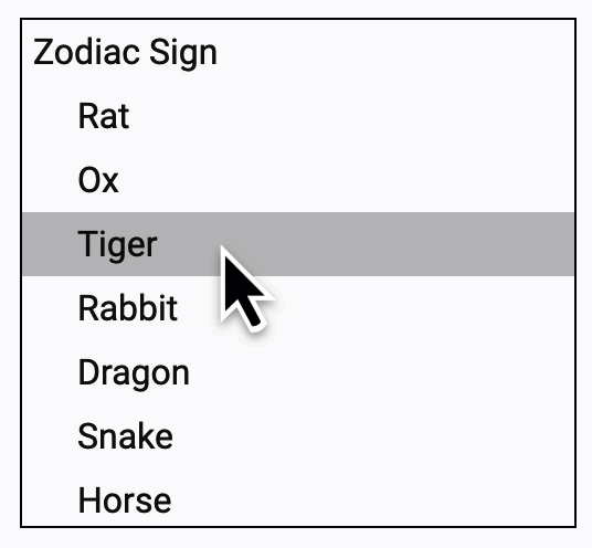 CDK List for building UI components