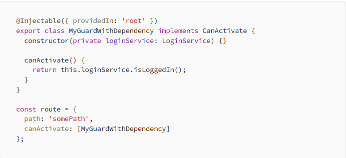 guard that verifies logged-in users
