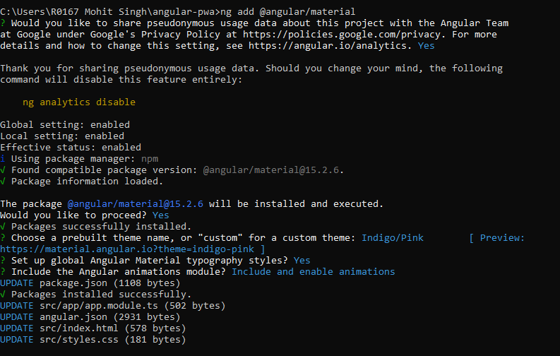 Step 3 Add Angular Material Design