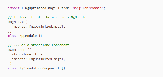 New features in Angular v15 image directive
